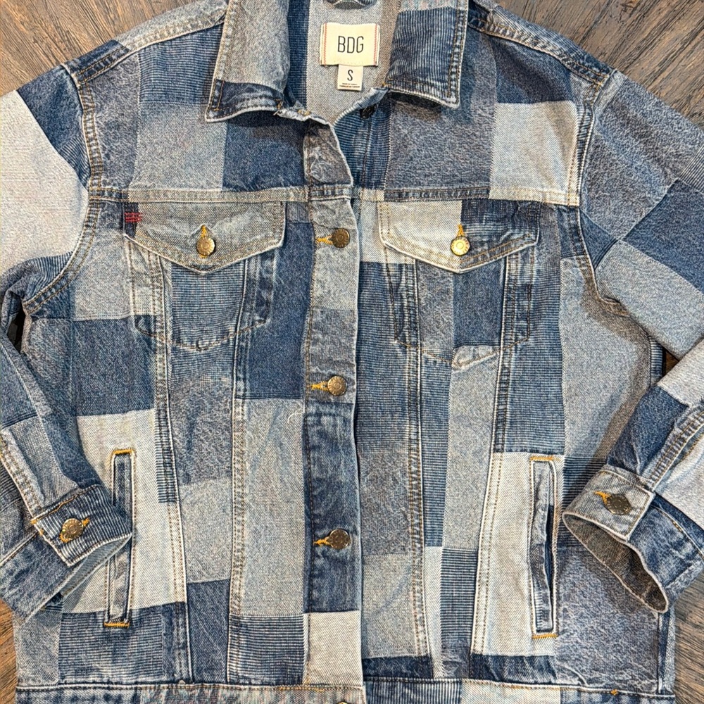 BDG Frankie Patchwork Denim Jacket Women’s Small Jean Jacket - Picture 5 of 13